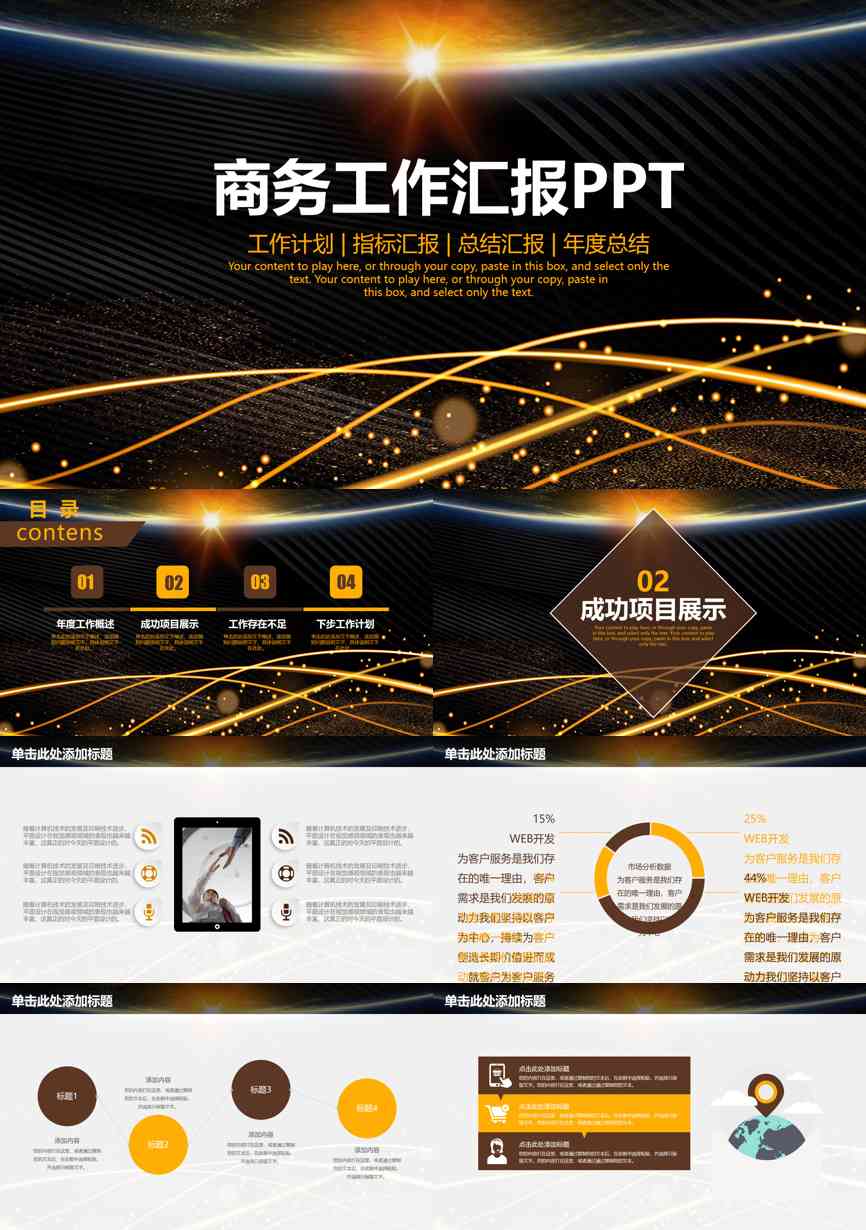 工作总结PPT (217)工作总结PPT模板